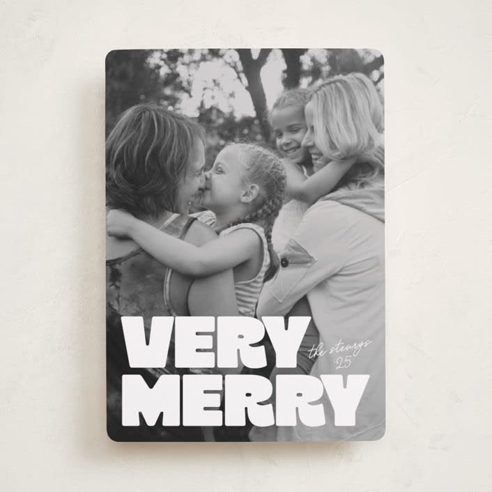 "Very Bold" - Holiday Cards in Snowflake by Jessie Steury - Front