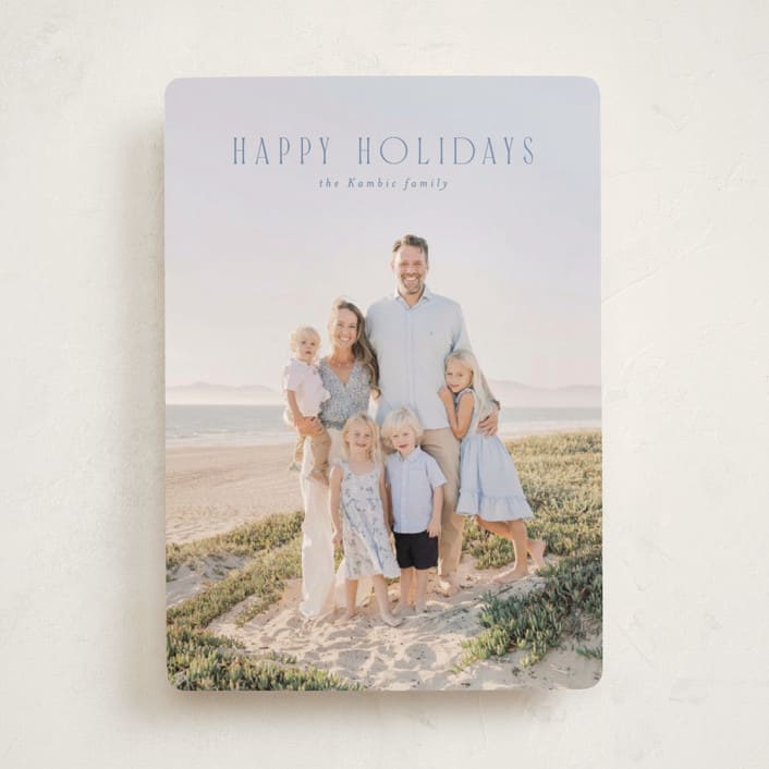 "Seabreeze" - Holiday Cards in Powder Blue by Erin L. Wilson - Front