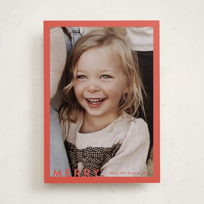 "the portrait" - Holiday Cards in Holly by Kasia Labocki - Front