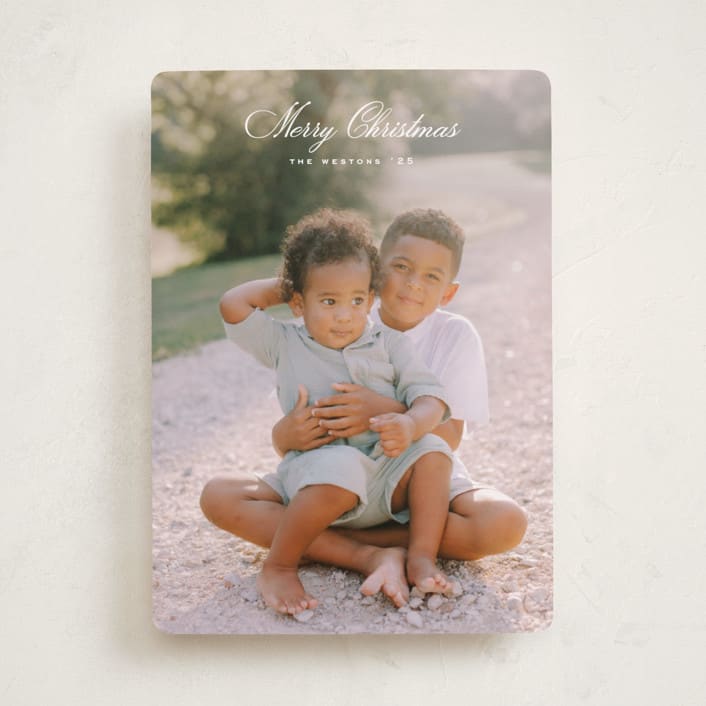 "Weston" - Holiday Cards in Cotton by Amy Kross - Front