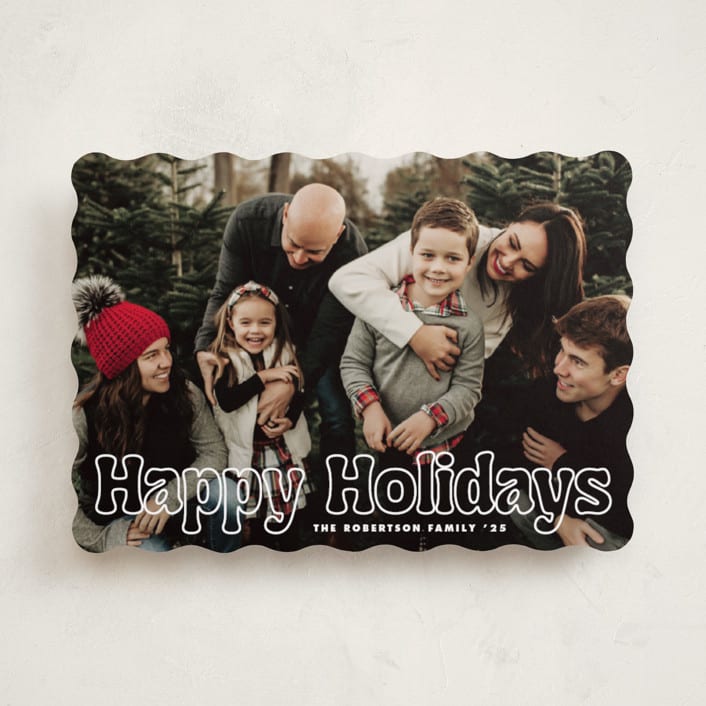 "Outline" - Holiday Cards in Starlight by Jessie Steury - Front