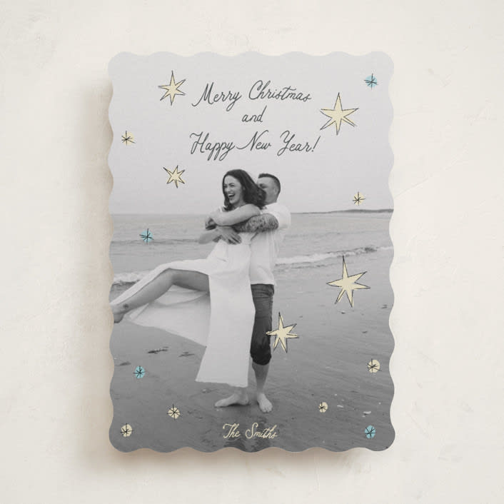 "the stars" - Holiday Cards in Wintermint by Helena Vitto - Front