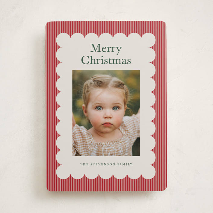 "Charm" - Holiday Cards in Cherry by Nicoletta Savod - Front