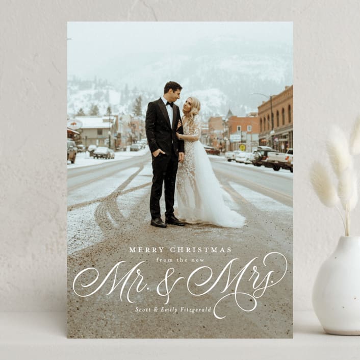 "Bliss" - Holiday Cards in Snow by Jackie Crawford - Front