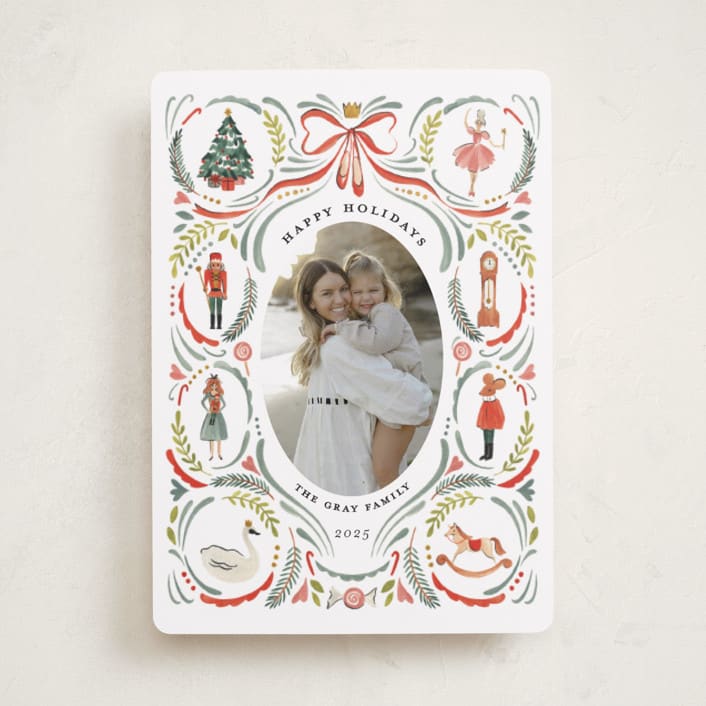 "Nutcracker dance" - Holiday Cards in Holly Leaf by Sarah Knight - Front