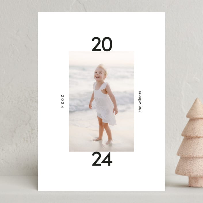 "Sloane" - Holiday Cards in Snow by Morgan Kendall - Front