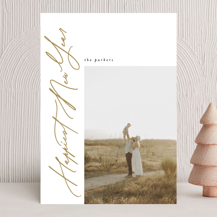"haphap" - Holiday Cards in Toffee by Phrosné Barwood - Front