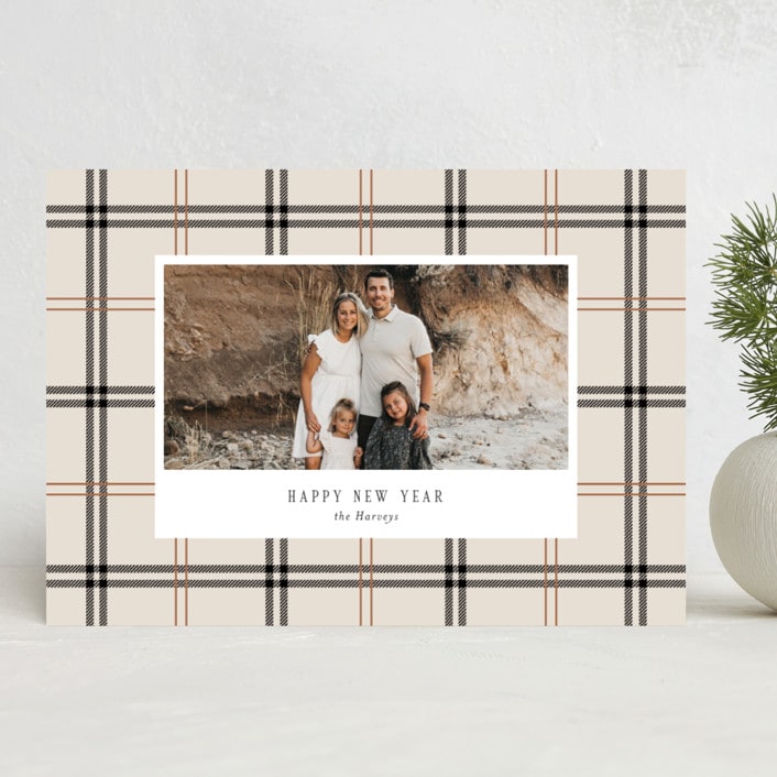"Window Pane" - Holiday Cards in Vanilla by Cindy Reynolds - Front