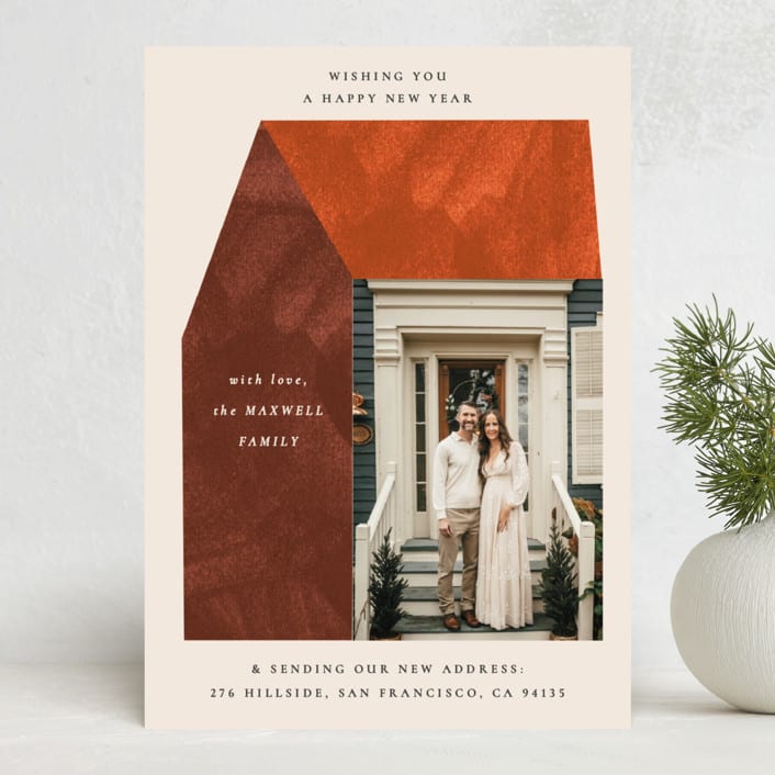 "modern new home" - Holiday Cards in Brick by Sumak Studio - Front