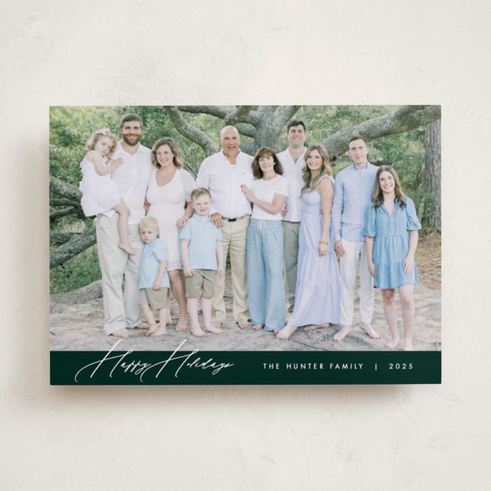 "Glamour" - Holiday Cards in Emerald by Nicoletta Savod - Front