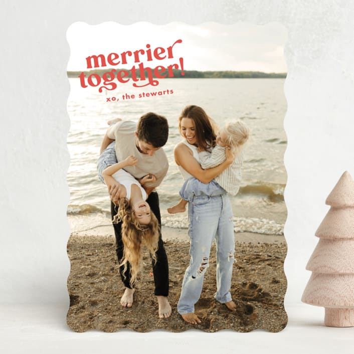 "Very Merry Together" - Holiday Cards in Stocking by Megan Davis - Front
