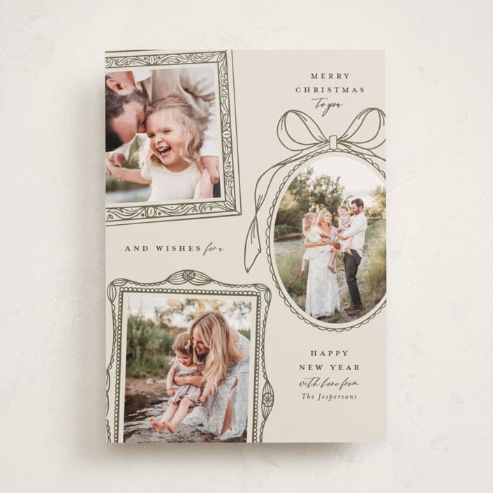 "Victorian" - Holiday Cards in Olive by Meagan Christensen - Front