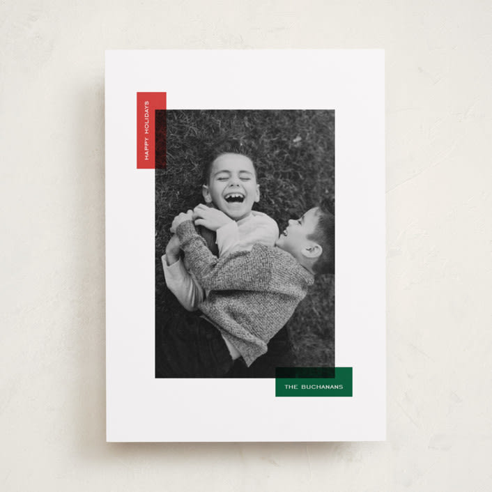 "Borderly" - Holiday Cards in Elf by Jelena Vuletic - Front