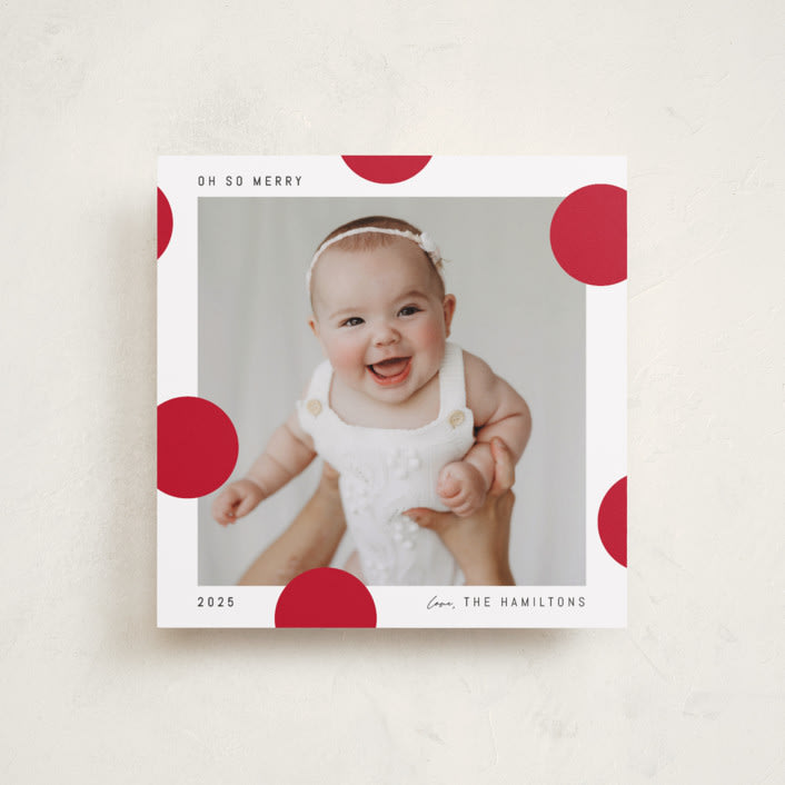 "Pompom" - Holiday Cards in Snow by Blustery August - Front