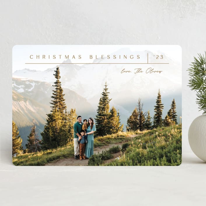 "Off the Grid" - Holiday Cards in Butterscotch by Carolyn MacLaren - Front