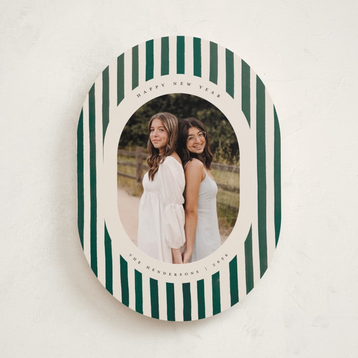 Vintage Stripes Holiday Photo Cards by Teju Reval | Minted