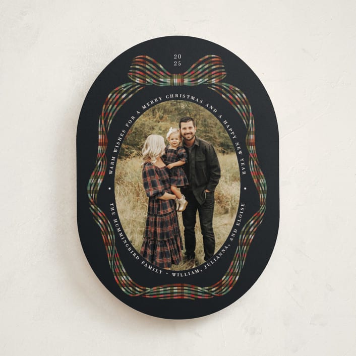 "Angelina" - Holiday Cards in Licorice by Pati Cascino - Front
