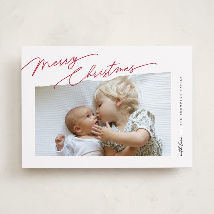 "Elements" - Holiday Cards in Holly by Pixel and Hank - Front