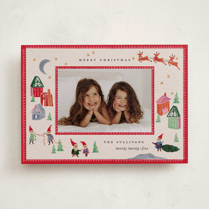 "North Pole Party" - Holiday Cards in Santa by Julie Murray - Front
