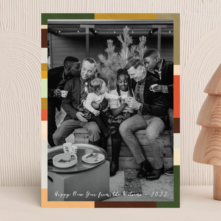 "Plaidish frame" - Holiday Cards in Bushwick by Claire - Front