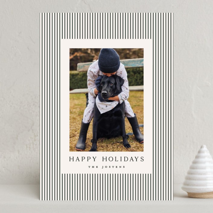 "The Prep" - Holiday Cards in Pine by Kristie Kern - Front
