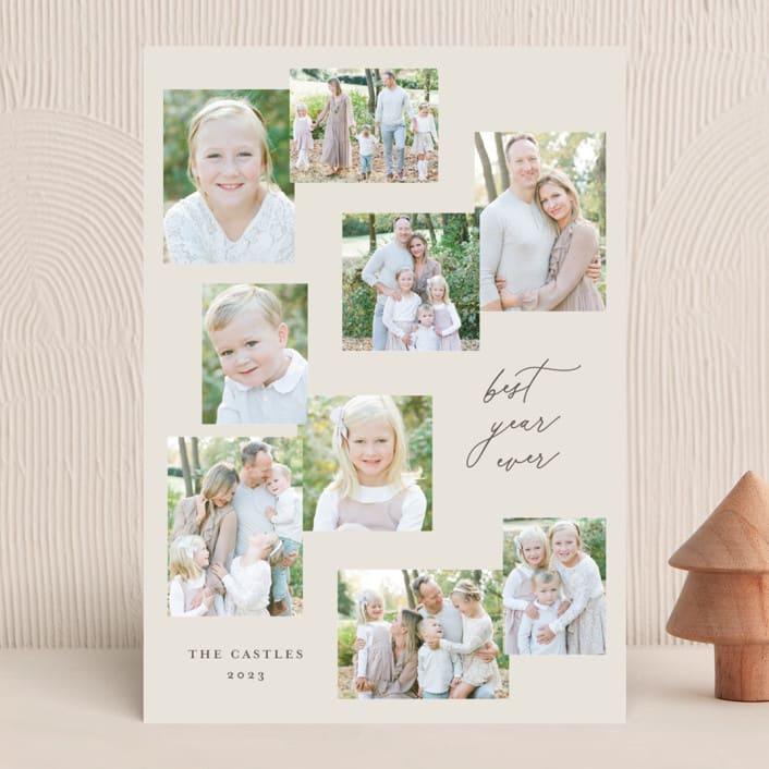"Snapshots" - Holiday Cards in Cozy by Erin German - Front
