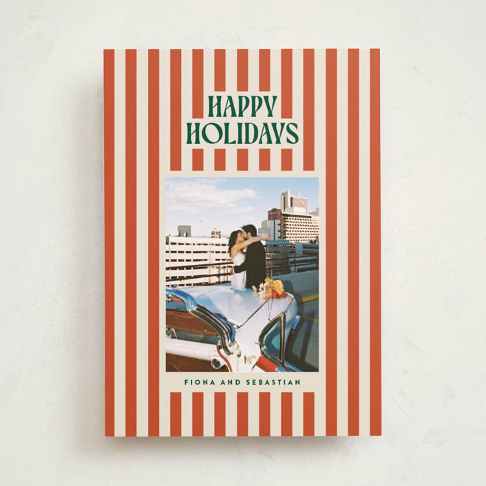 "Bold & Bright" - Holiday Cards in Mistletoe by Ekko Studio - Front