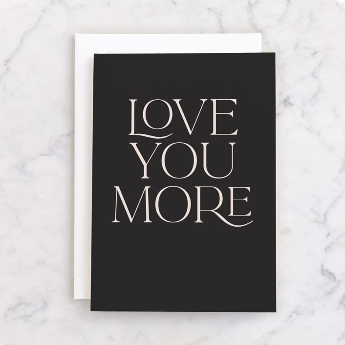 "Even More" - Single Greeting Cards in Midnight by Jessica Williams - Front