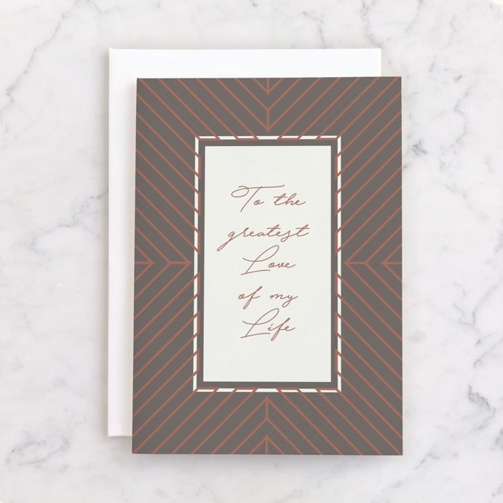 "Arrow" - Single Greeting Cards in Mud by Corie Page - Front