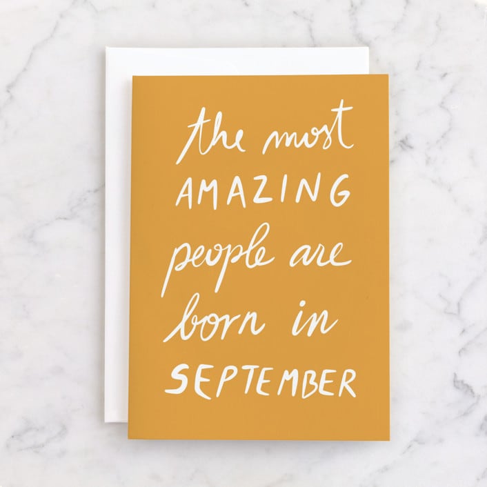 "Awesome January" - Single Greeting Cards in Marigold by Maja Cunningham - Front