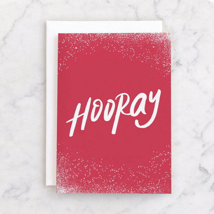 "Spritz" - Single Greeting Cards in Hot Pink by chocomocacino - Front