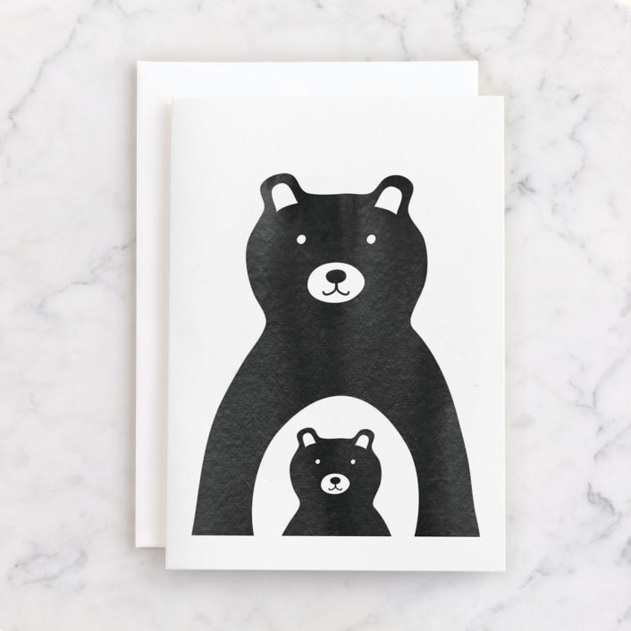 "Papa and Me" - Single Greeting Cards in Ink by Lehan Veenker - Front