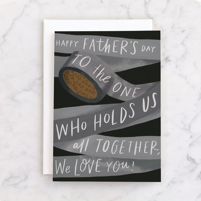 "Duck Tape Dad" - Single Greeting Cards in Obsidian by Alethea and Ruth - Front