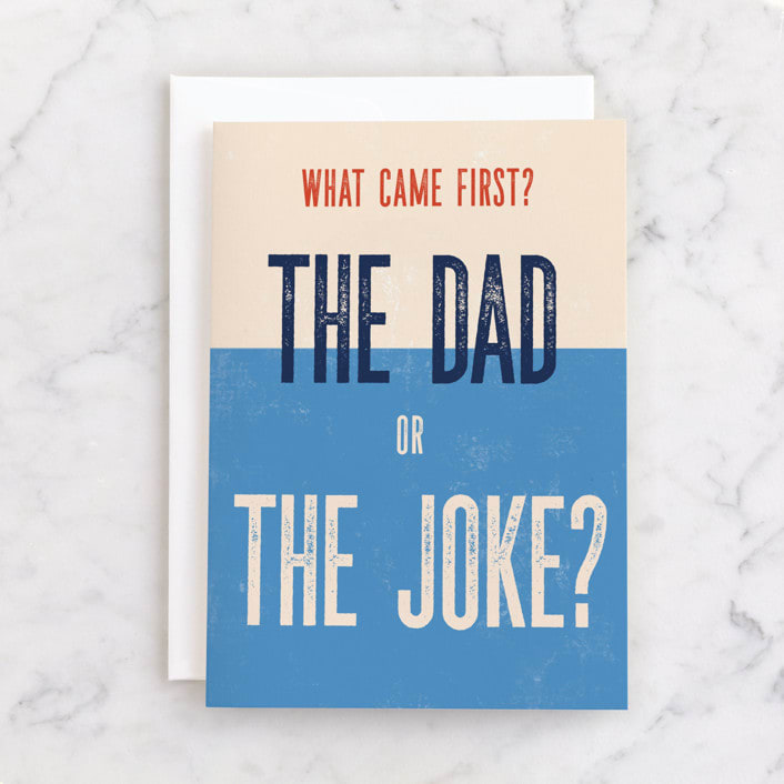 "The Dad" - Single Greeting Cards in Sky by Pixel and Hank - Front