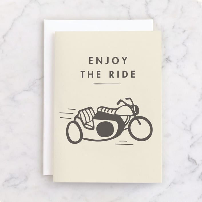"ride" - Single Greeting Cards in Eggshell by Tennie and Co. - Front