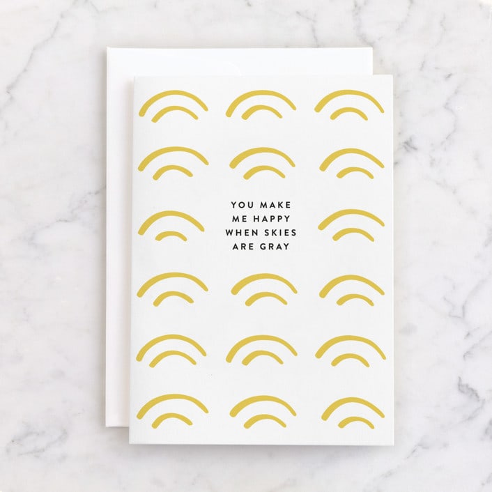 "You Are My Sunshine" - Single Greeting Cards in Lemon by seulghi - Front