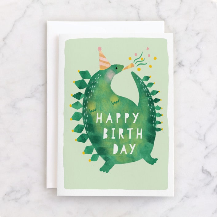 "It's Your Birthday" - Single Greeting Cards in Grass by iamtanya - Front