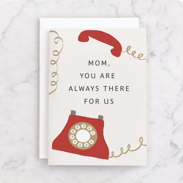 "always there for us" - Single Greeting Cards in Lily by Maja Cunningham - Front