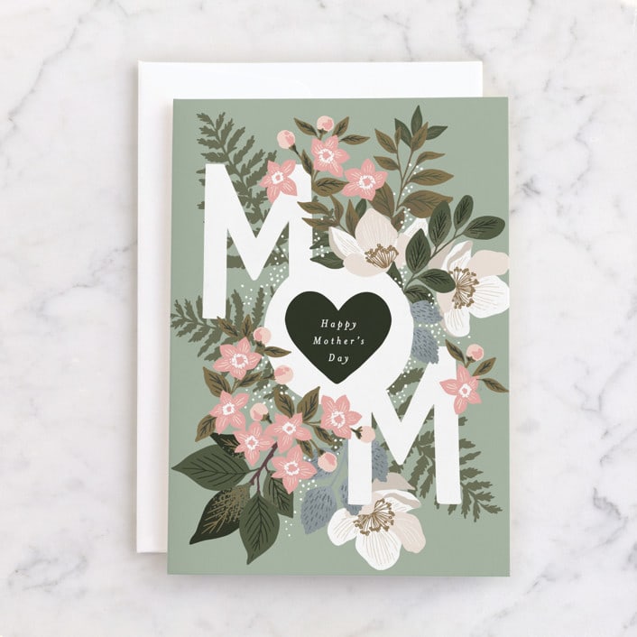 "Mother's Day Fern Bouquet" - Single Greeting Cards in Pine by Alethea and Ruth - Front