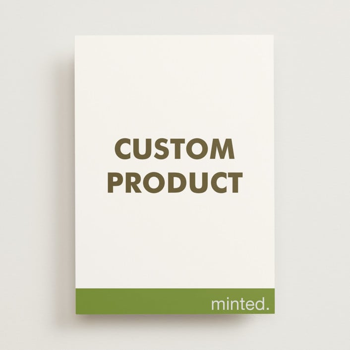 "Portrait" - Wedding Invitations in Charcoal by Minted Custom - Front