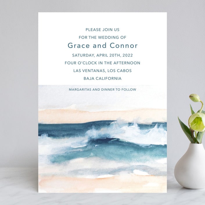 "Sea and Sand" - Wedding Invitations in Cortez by Jenny Partrite - Front
