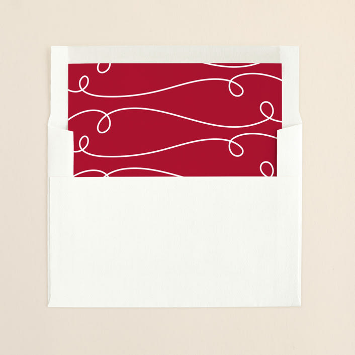 "All is Merry" - Slip-In Envelope Liners in Snow by Shirley Lin Schneider - Liner in envelope