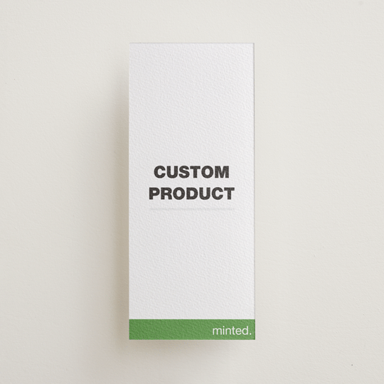 "Portrait" - Letterpress Menus in Pear | Soft Black | Blind Deboss by Minted - Front