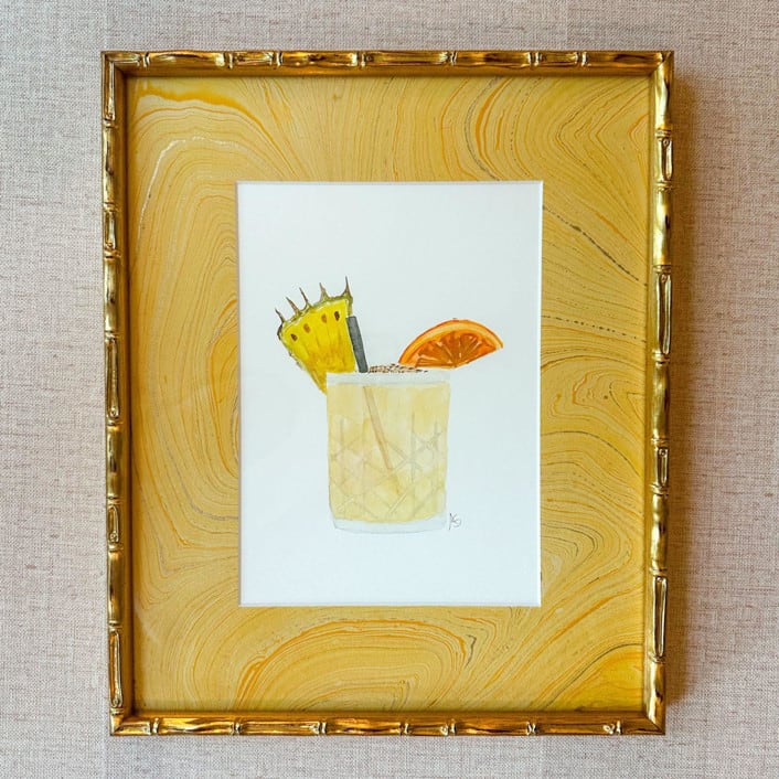 "13 x 16 Watercolor Painkiller" - Original Painting in multicolorassorted-colors by Alli Stark