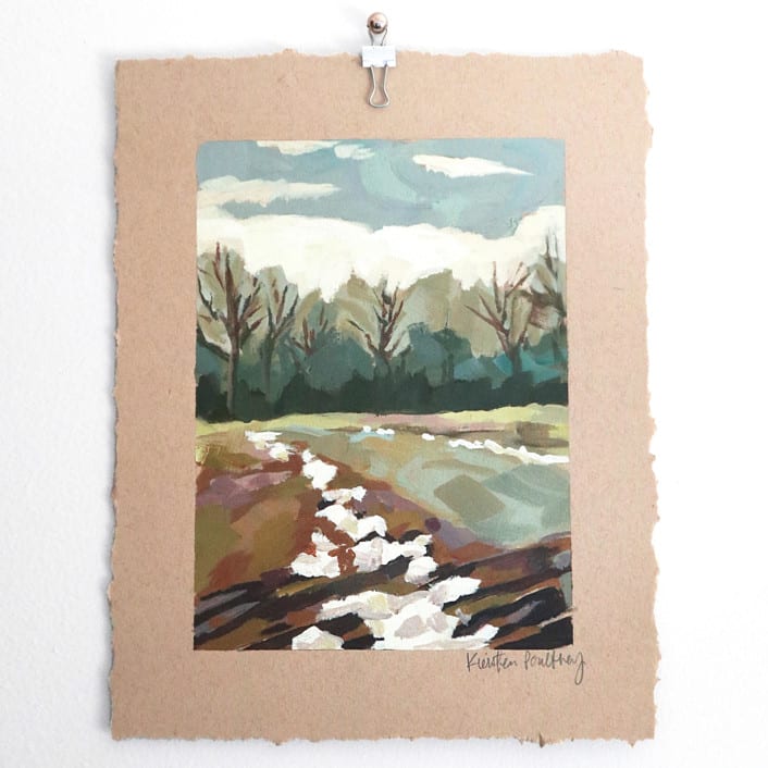 "All Melted" - Original Painting in multicolor by Kiersten Poultney