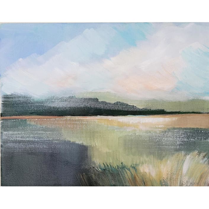 "Country Mist" - Original Painting in multicolor by AlisonJerry