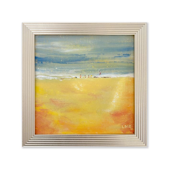 "Vintage Beach" - Original Painting in multicolor by Lindsay Megahed