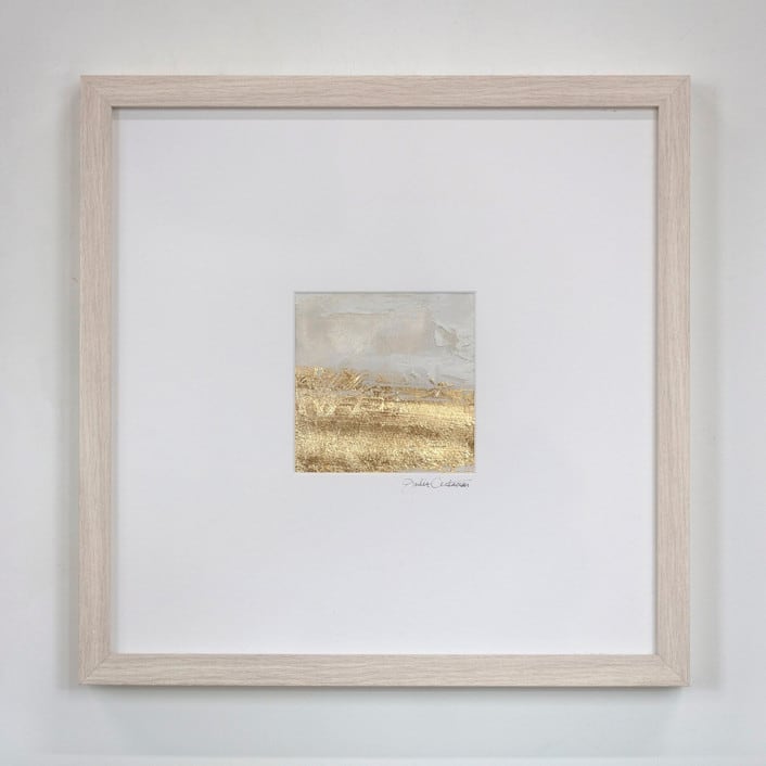 "Mini Lux No. 3 - Original" - Original Painting in gold by Julia Contacessi