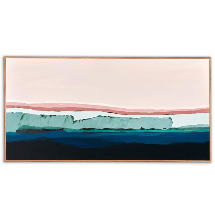 "Coastal Bluff Series" - Original Painting in pink by Caryn Owen