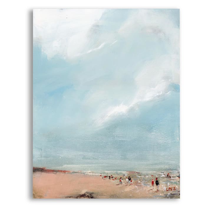 "Rocky Beach" - Original Painting in multicolor by Lindsay Megahed